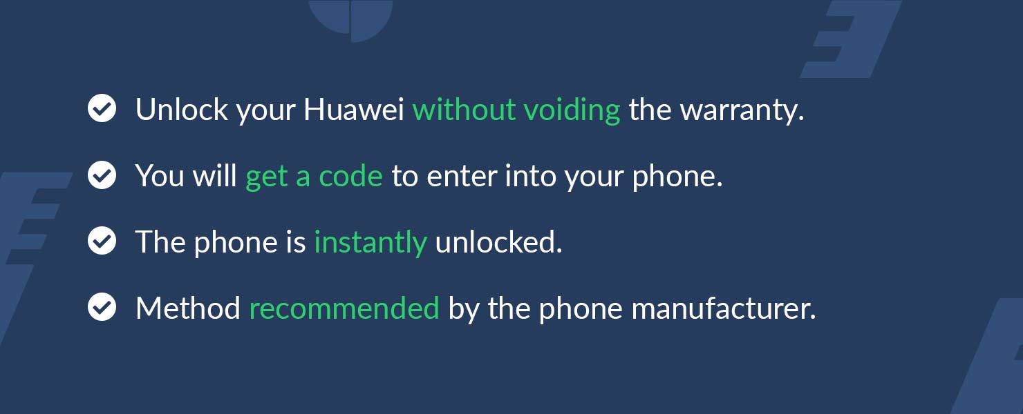 Huawei P40 4G Unlock Code
