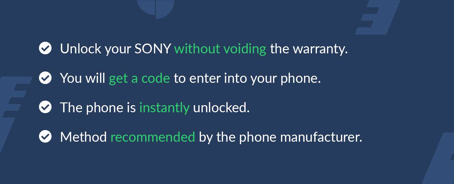 Sony Xperia XZ1 Unlock Code